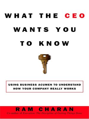 cover image of What the CEO Wants You to Know